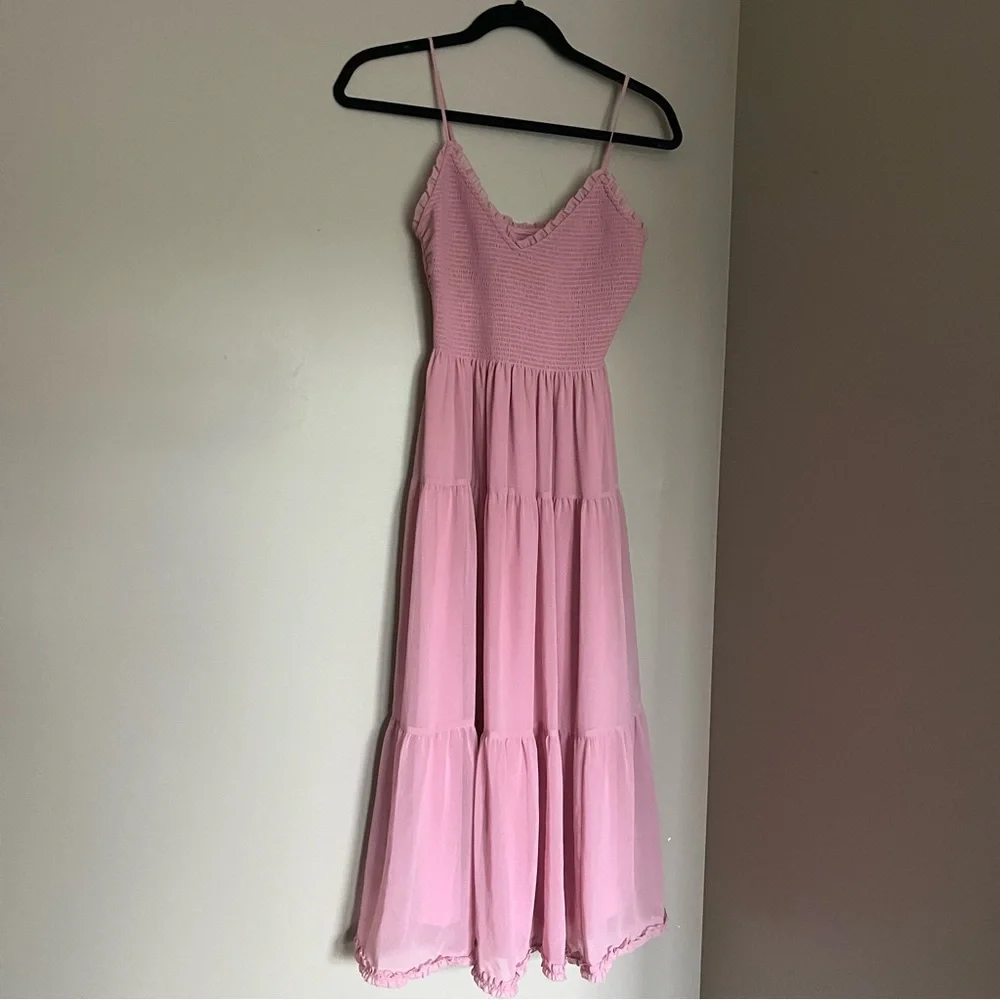 Aritzia Wilfred Tuberose Dress in Tart Pink - Picture 2 of 8